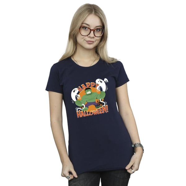 Marvel Womens/Ladies Hulk Happy Halloween Cotton T-Shirt
