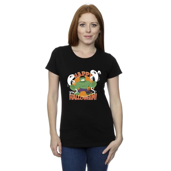 Marvel Womens/Ladies Hulk Happy Halloween Cotton T-Shirt