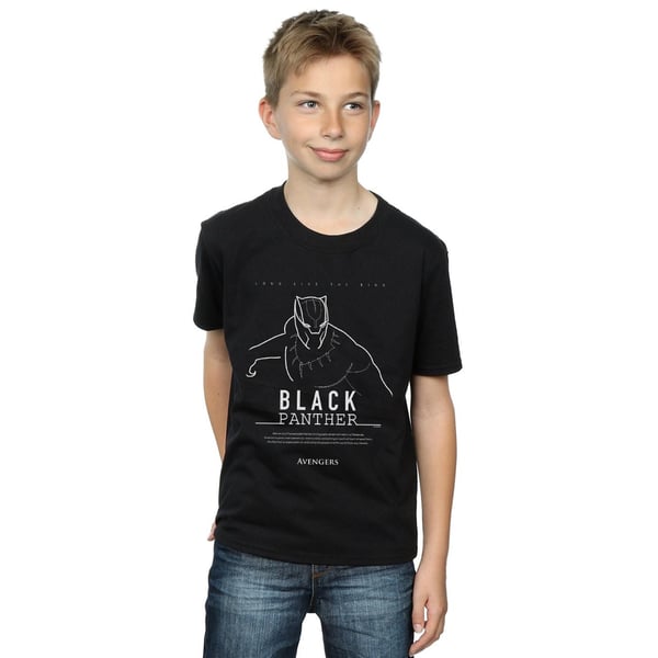 Marvel Boys Black Panther Long Live The King T-Shirt