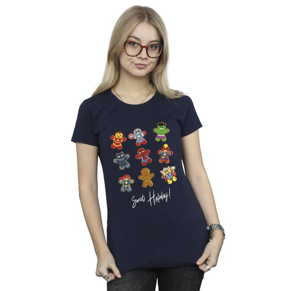Marvel Womens/Ladies Gingerbread Avengers Cotton T-Shirt