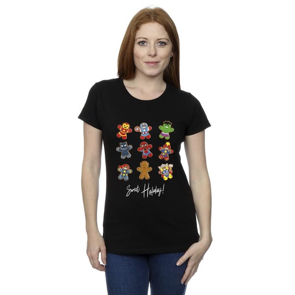 Marvel Womens/Ladies Gingerbread Avengers Cotton T-Shirt