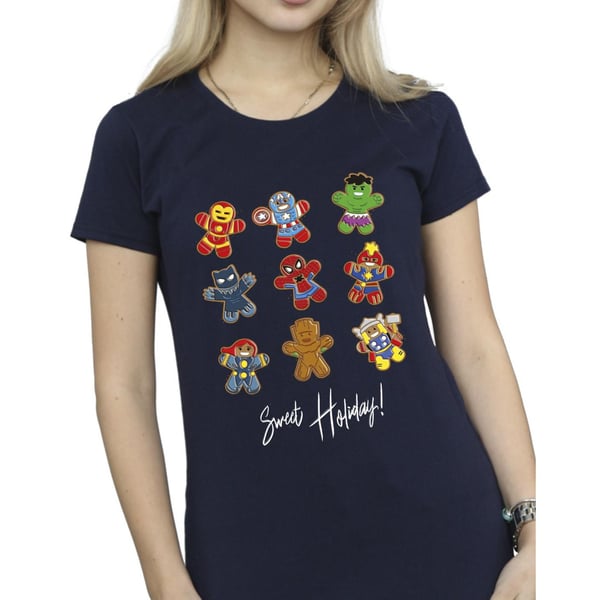 Marvel Womens/Ladies Gingerbread Avengers Cotton T-Shirt