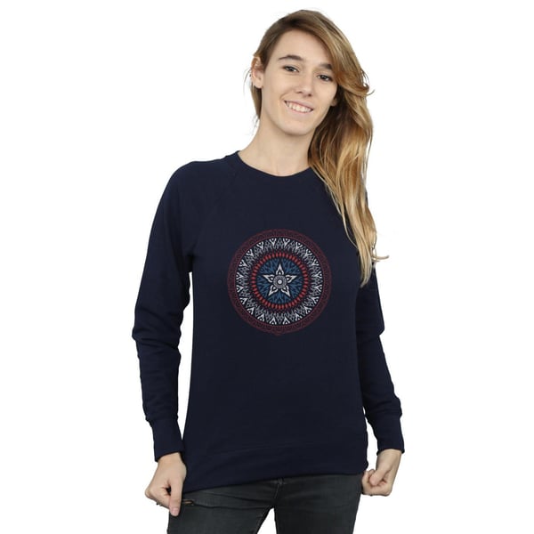 Marvel Womens/Ladies Captain America Ornamental Shield Sweatshirt