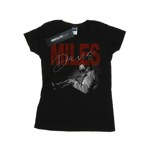 Miles Davis Dam/Dam Distressed Foto Bomulls T-shirt