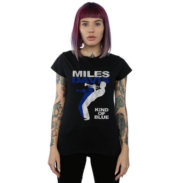 Miles Davis Womens/Ladies Kind Of Blue Distressed Cotton T-Shirt