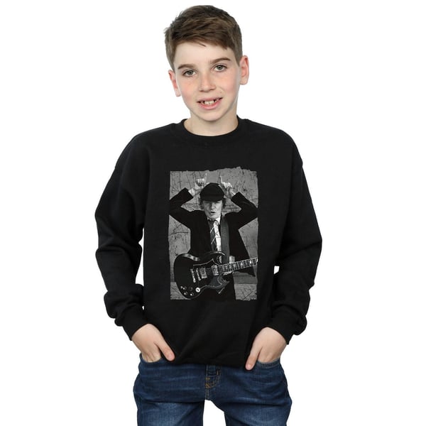 AC/DC Boys Angus Young Distressed Photo Sweatshirt