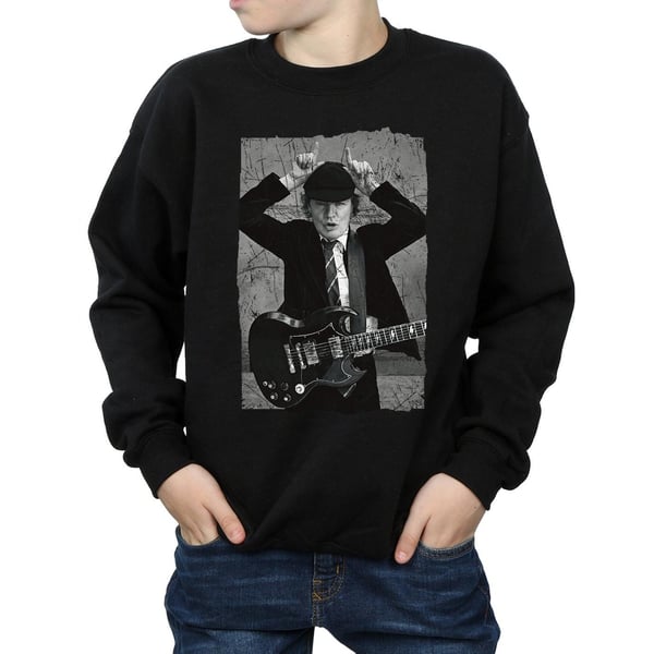 AC/DC Boys Angus Young Distressed Photo Sweatshirt