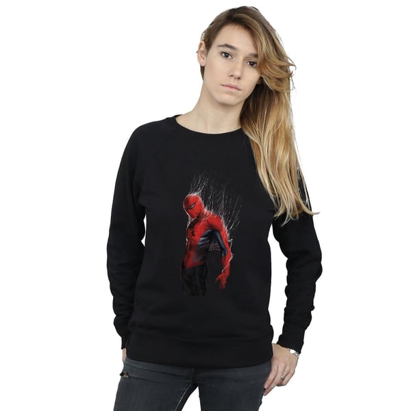 Marvel Womens/Ladies Spider-Man Web Wrap Sweatshirt