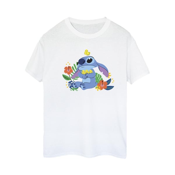 Disney Dam Lilo & Stitch Birds Bomulls Boyfriend T-shirt