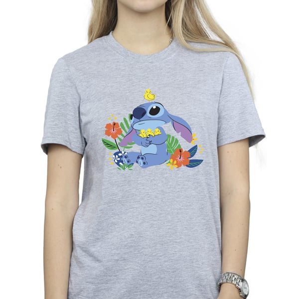 Disney Womens/Ladies Lilo & Stitch Birds Cotton Boyfriend T-Shirt
