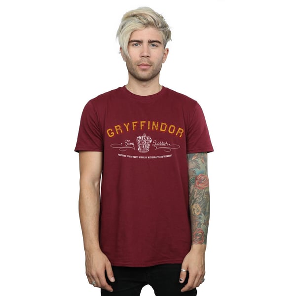 Harry Potter Mens Gryffindor Team Quidditch T-Shirt