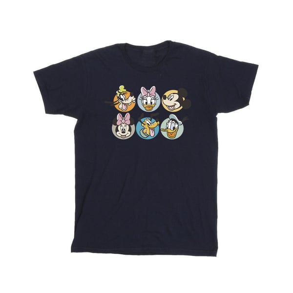 Disney Girls Mickey Mouse And Friends Faces Cotton T-Shirt