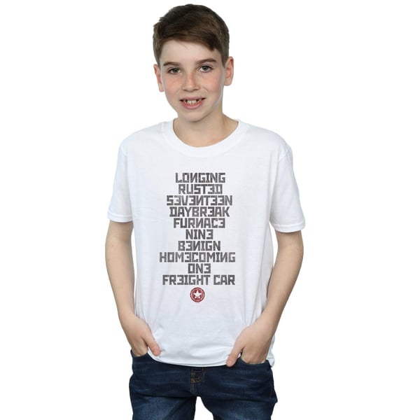Marvel Boys Winter Soldier Trigger Words T-paita