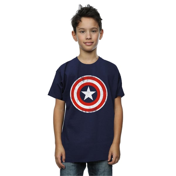 Marvel Boys Captain America Cracked Shield T-Shirt