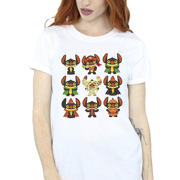 Disney Womens/Ladies Lilo & Stitch Halloween Costumes Cotton Boyfriend T-Shirt