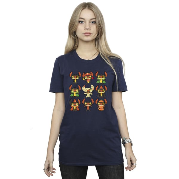 Disney Womens/Ladies Lilo & Stitch Halloween Costumes Cotton Boyfriend T-Shirt
