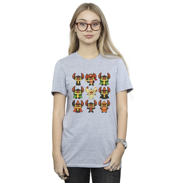 Disney Womens/Ladies Lilo & Stitch Halloween Costumes Cotton Boyfriend T-Shirt