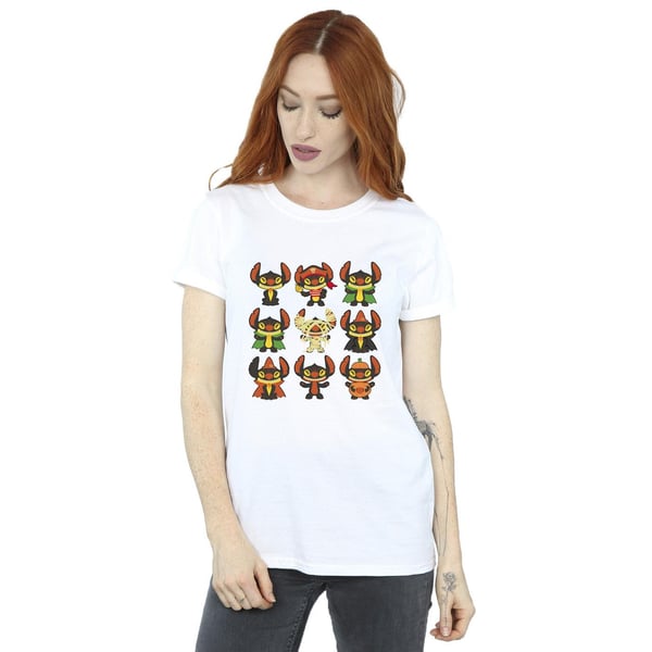 Disney Womens/Ladies Lilo & Stitch Halloween Costumes Cotton Boyfriend T-Shirt
