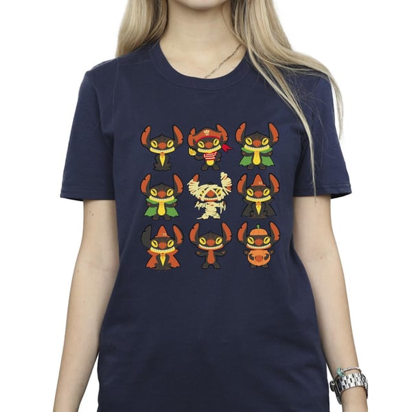 Disney Womens/Ladies Lilo & Stitch Halloween Costumes Cotton Boyfriend T-Shirt