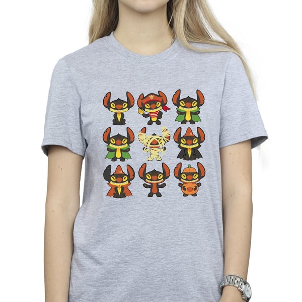 Disney Womens/Ladies Lilo & Stitch Halloween Costumes Cotton Boyfriend T-Shirt