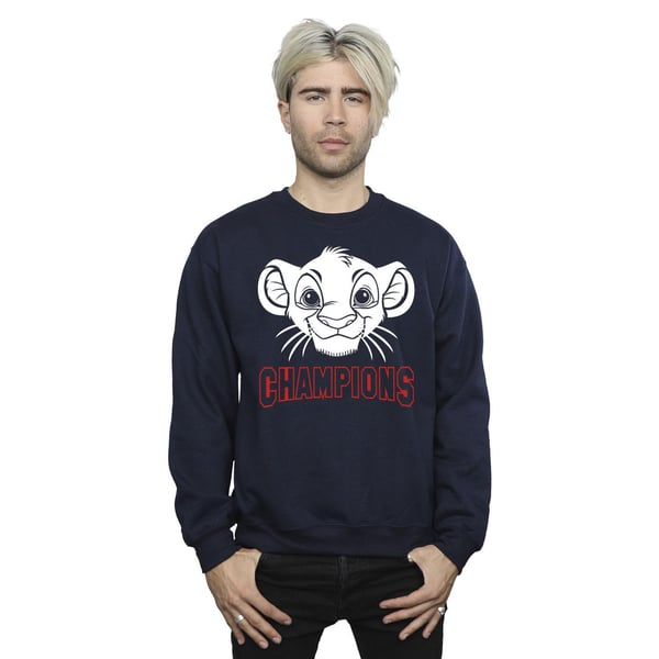 Disney Mens The Lion King Simba Face Champion Sweatshirt