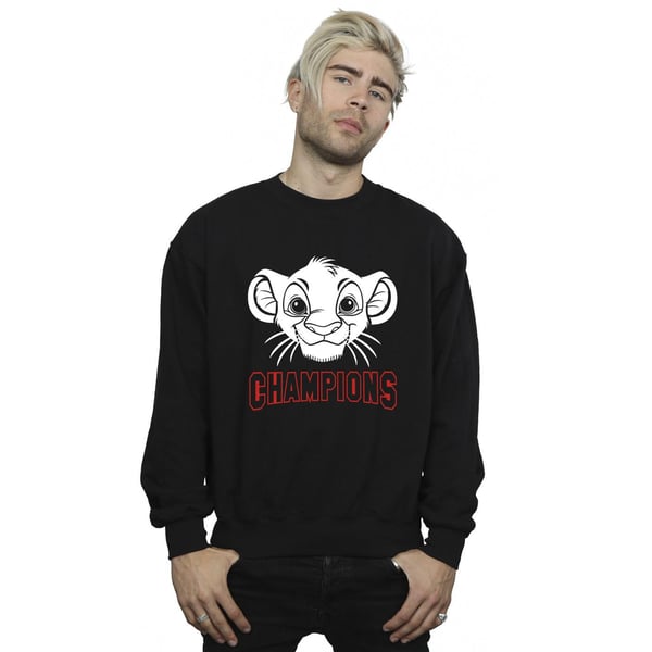 Disney Mens The Lion King Simba Face Champion Sweatshirt