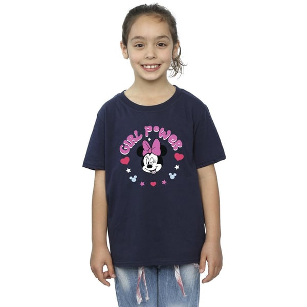 Disney Girls Minnie Mouse Girl Power Cotton T-Shirt