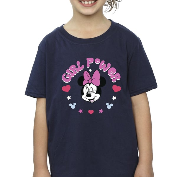 Disney Girls Minnie Mouse Girl Power Cotton T-Shirt