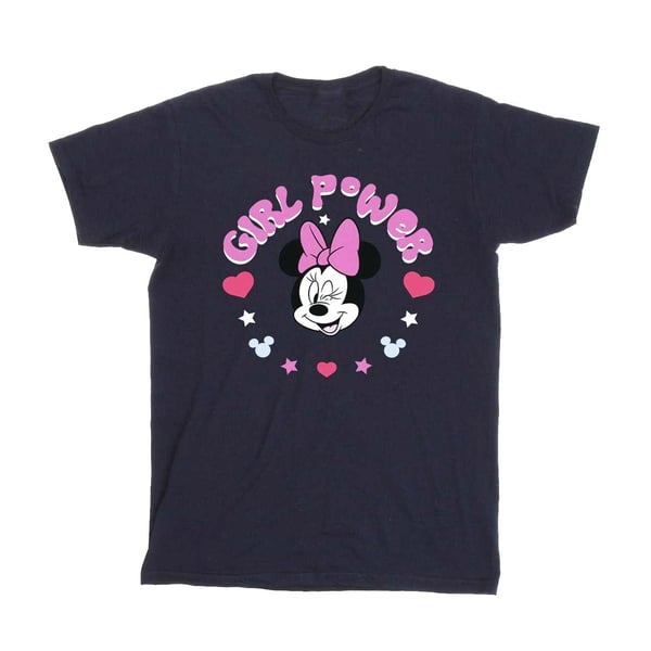 Disney Girls Minnie Mouse Girl Power Cotton T-Shirt
