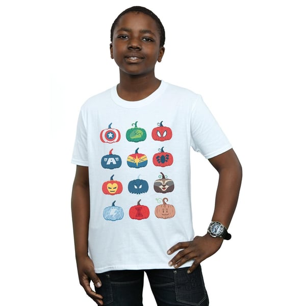 Marvel Boys Avengers Pumpkin Icons T-Shirt