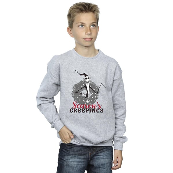 Disney Boys The Nightmare Before Christmas Seasons Creepings Wreath Sweatshirt