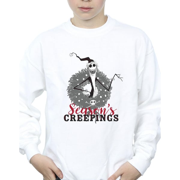 Disney Boys The Nightmare Before Christmas Seasons Creepings Wreath Sweatshirt