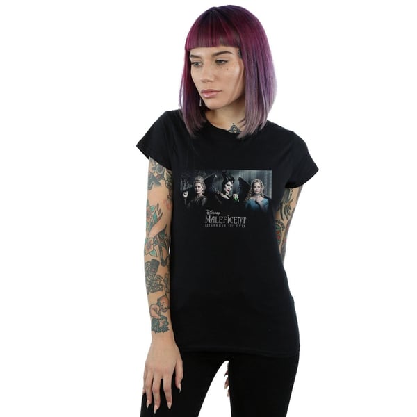 Disney Womens/Ladies Maleficent Mistress Of Evil Character Poster Cotton T-Shirt