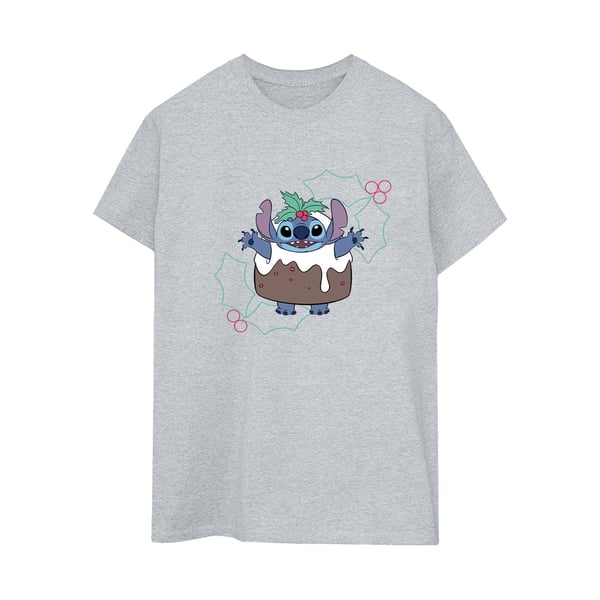 Disney Womens/Ladies Lilo & Stitch Pudding Holly Cotton Boyfriend T-Shirt