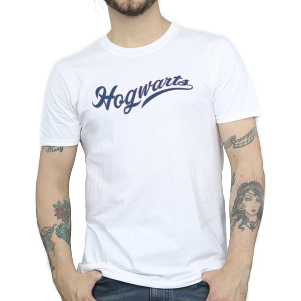 Harry Potter Mens Hogwarts Writing T-Shirt