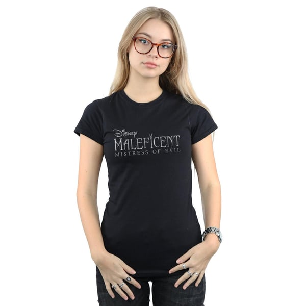 Disney Womens/Ladies Maleficent Mistress Of Evil Logo Cotton T-Shirt