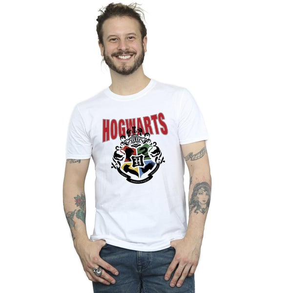 Harry Potter Mens Hogwarts Emblem T-Shirt