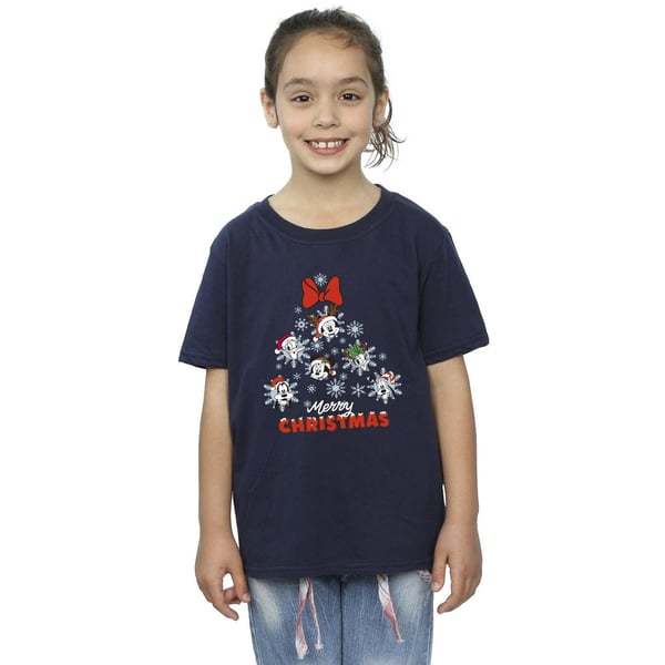Disney Girls Mickey Mouse And Friends Christmas Tree Cotton T-Shirt