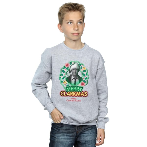 National Lampoon´s Christmas Vacation Boys Greyscale Clarkmas Sweatshirt