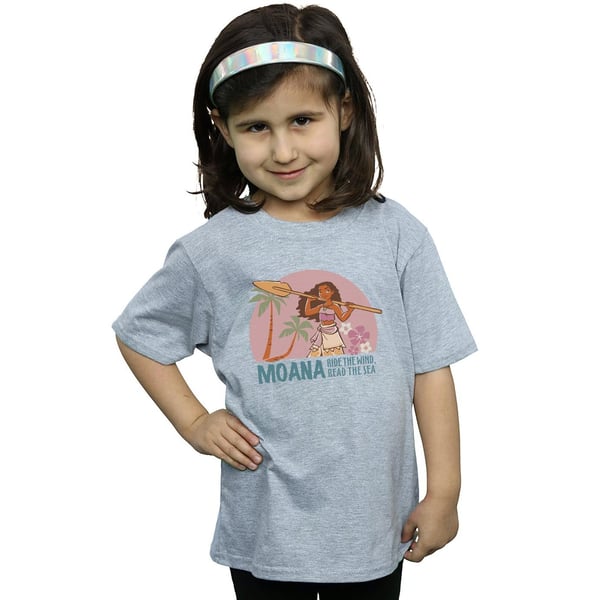 Disney Girls Moana Read The Sea Cotton T-Shirt