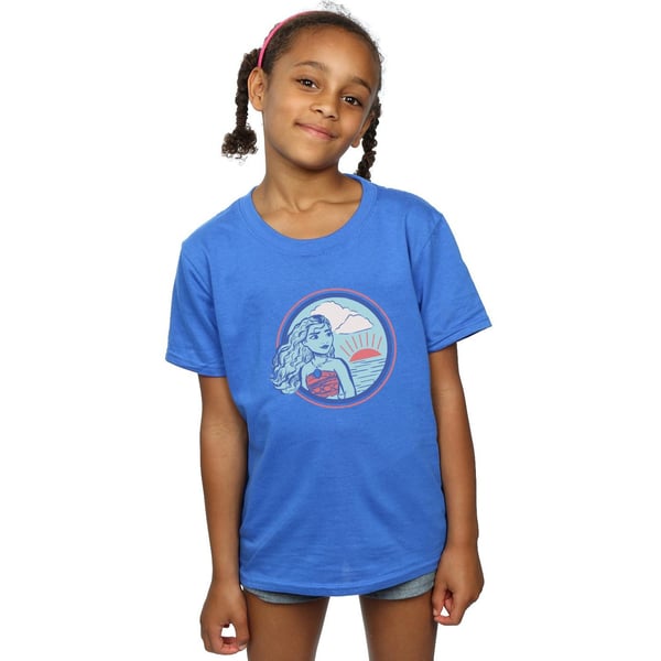 Disney Girls Moana Sunset Cotton T-Shirt