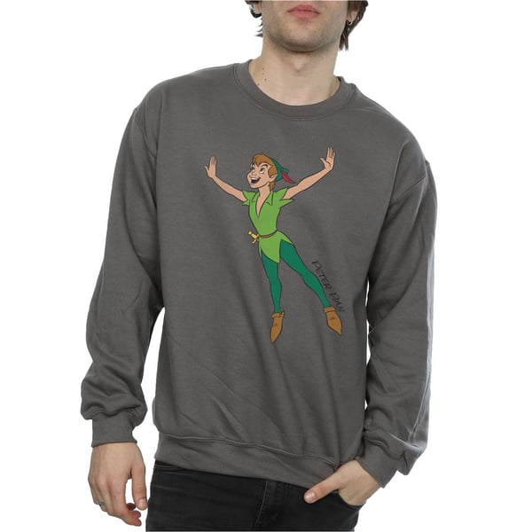 Disney Mens Classic Flying Peter Pan Sweatshirt