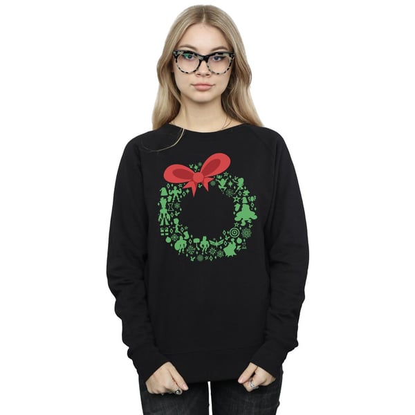 Marvel Womens/Ladies Avengers Christmas Wreath Sweatshirt