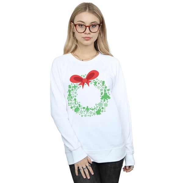 Marvel Womens/Ladies Avengers Christmas Wreath Sweatshirt