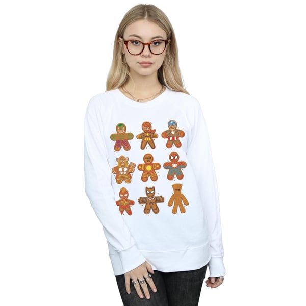 Marvel Womens/Ladies Avengers Christmas Gingerbread Sweatshirt