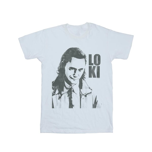 Marvel Womens/Ladies Loki Head Poster Cotton Boyfriend T-Shirt