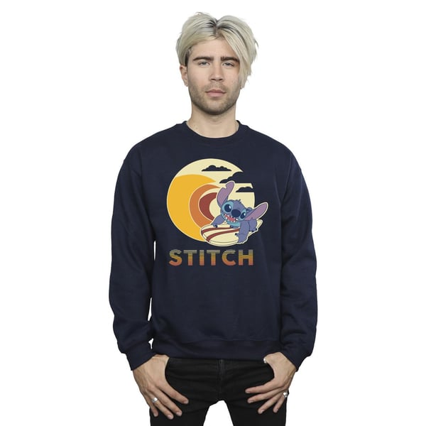 Disney Mens Lilo & Stitch Summer Waves Sweatshirt