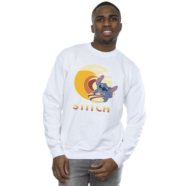 Disney Mens Lilo & Stitch Summer Waves Sweatshirt