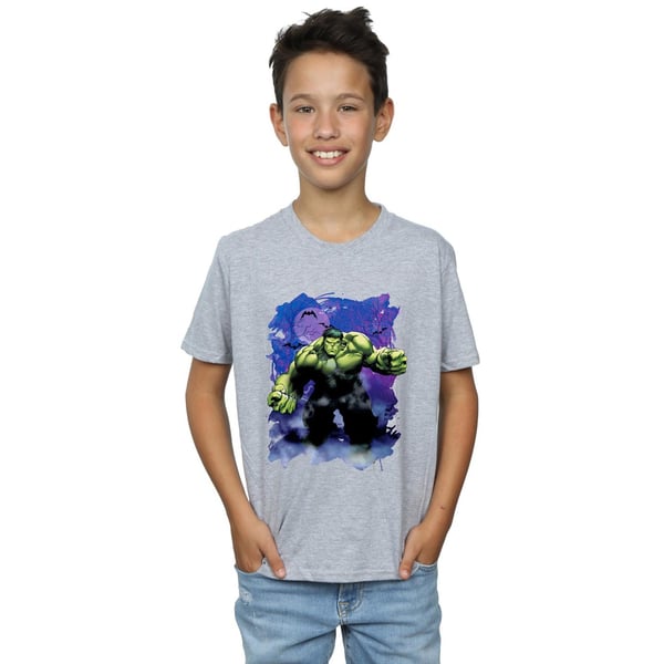Marvel Boys Hulk Halloween Spooky Forest T-Shirt