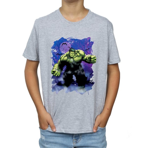 Marvel Boys Hulk Halloween Spooky Forest T-Shirt
